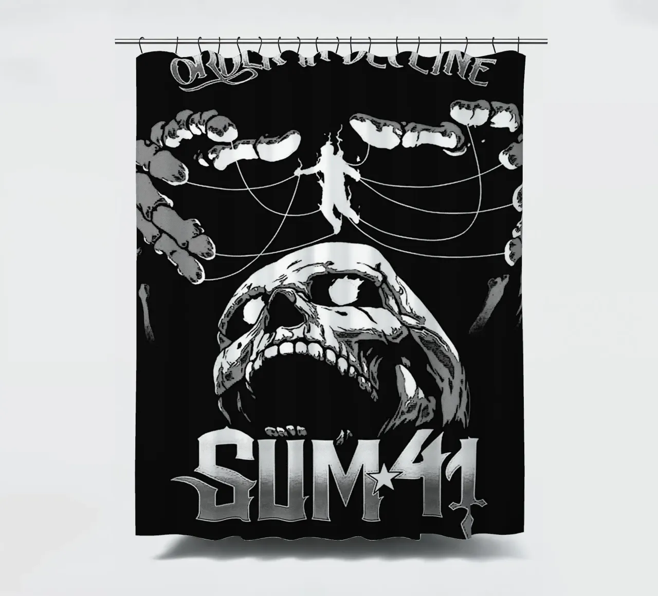 sum 41 band art shower curtain by vanhesling