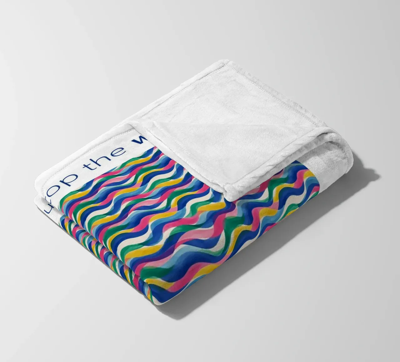 You can't stop the WAVES but you can learn to SURF fleece blanket by Moodwall