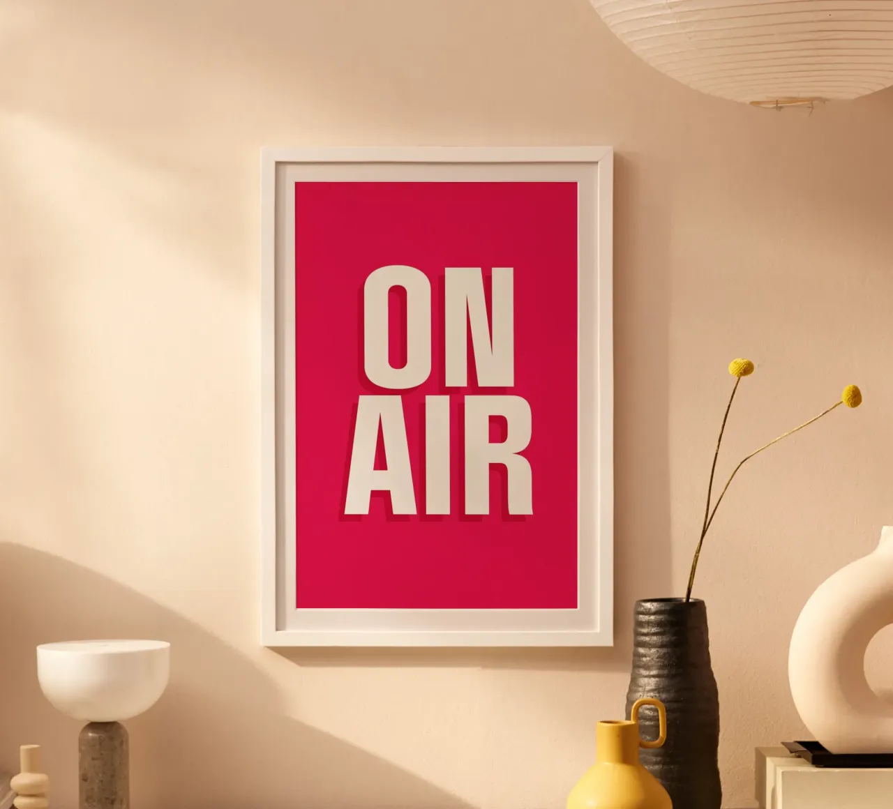 On Air poster con telaio in legno da The Native State