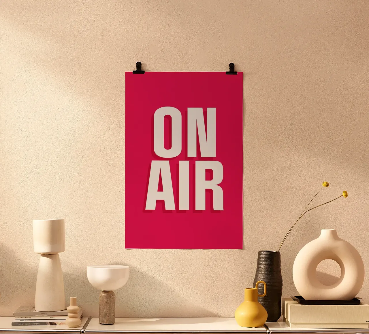 On Air poster con telaio in legno da The Native State