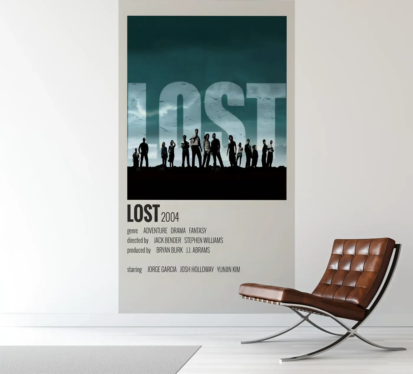 LOST 2004 fotobehang van MVFminimalist