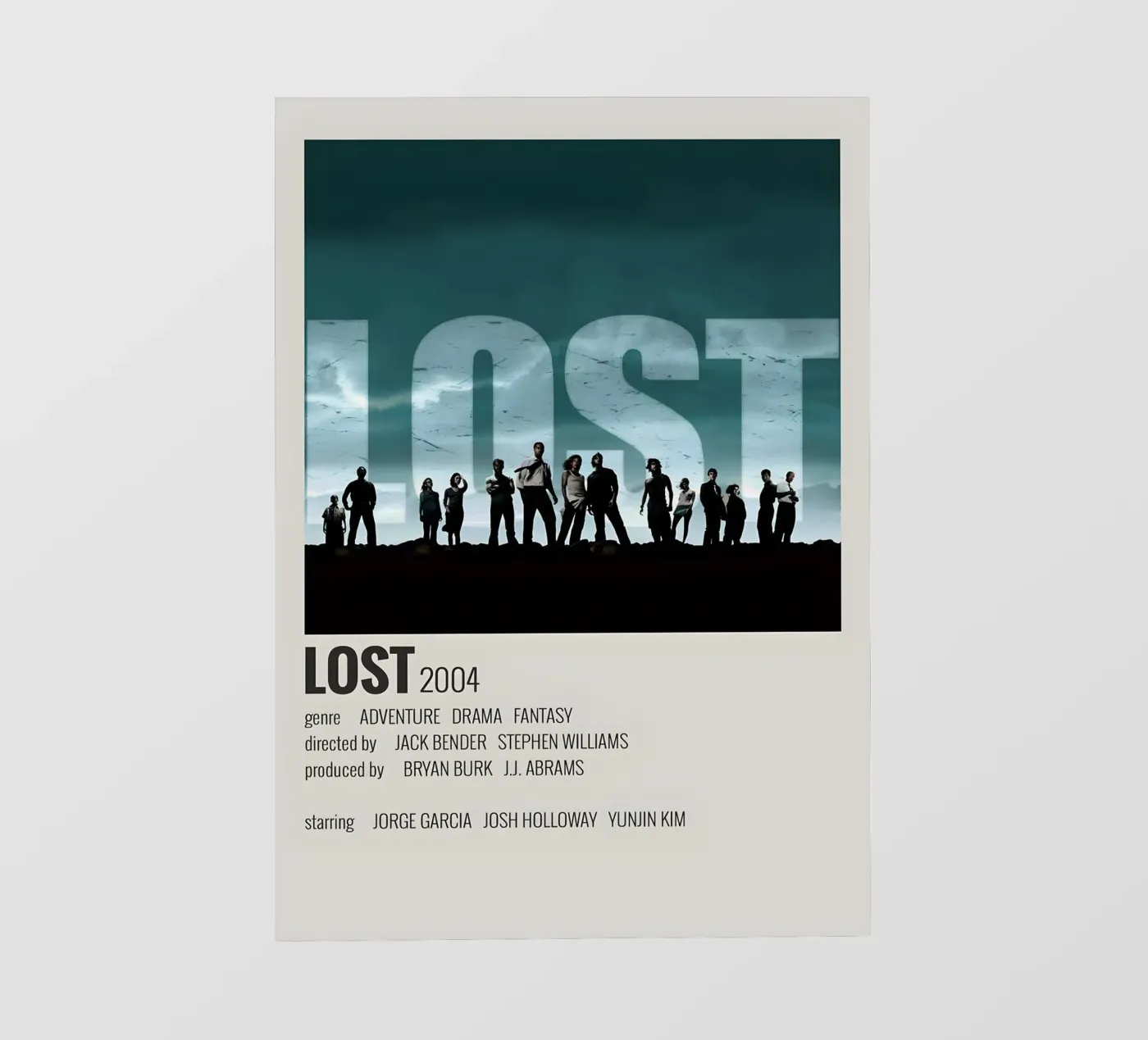 LOST 2004 fotobehang van MVFminimalist