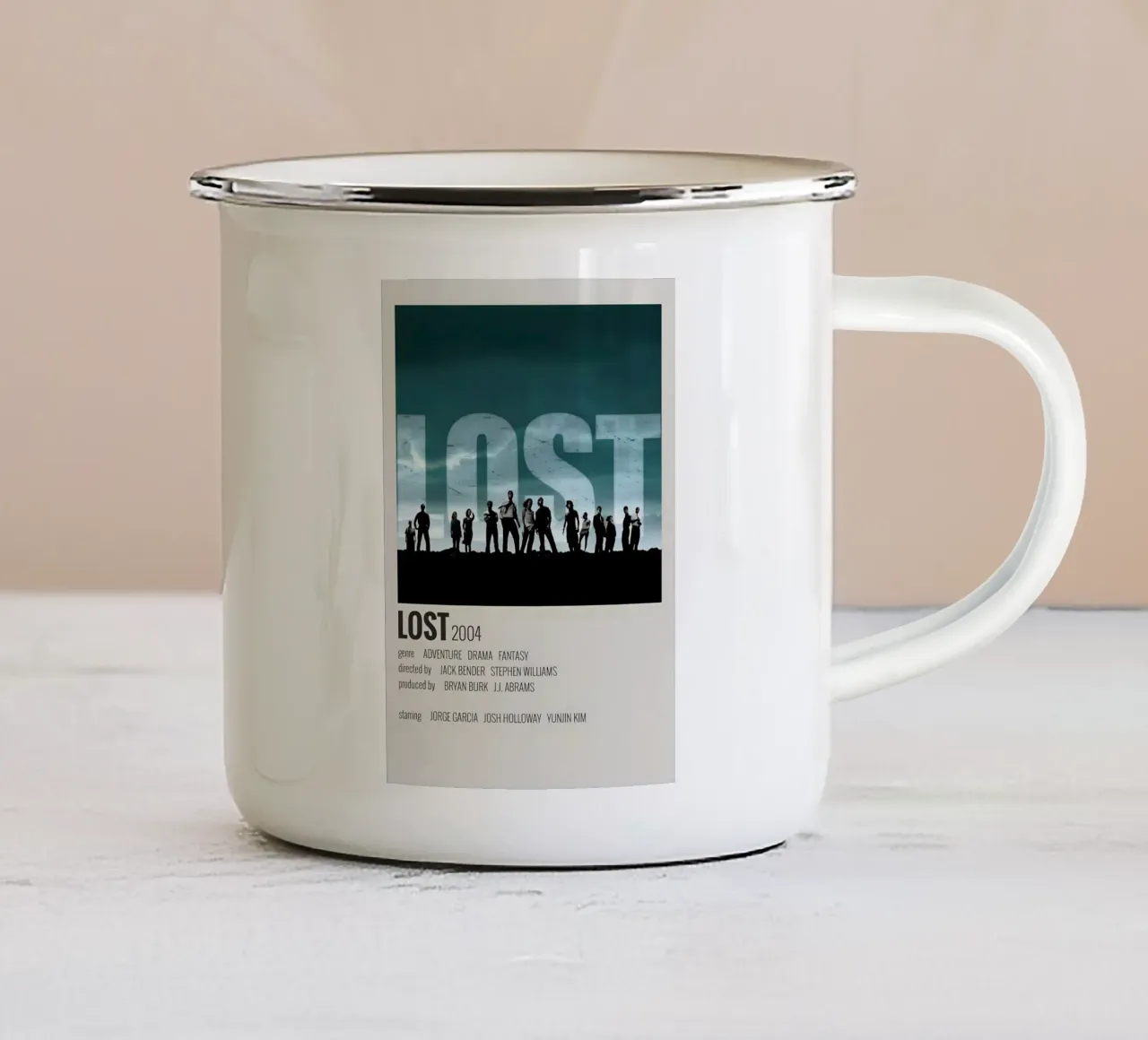 LOST 2004 tazza in smalto da MVFminimalist