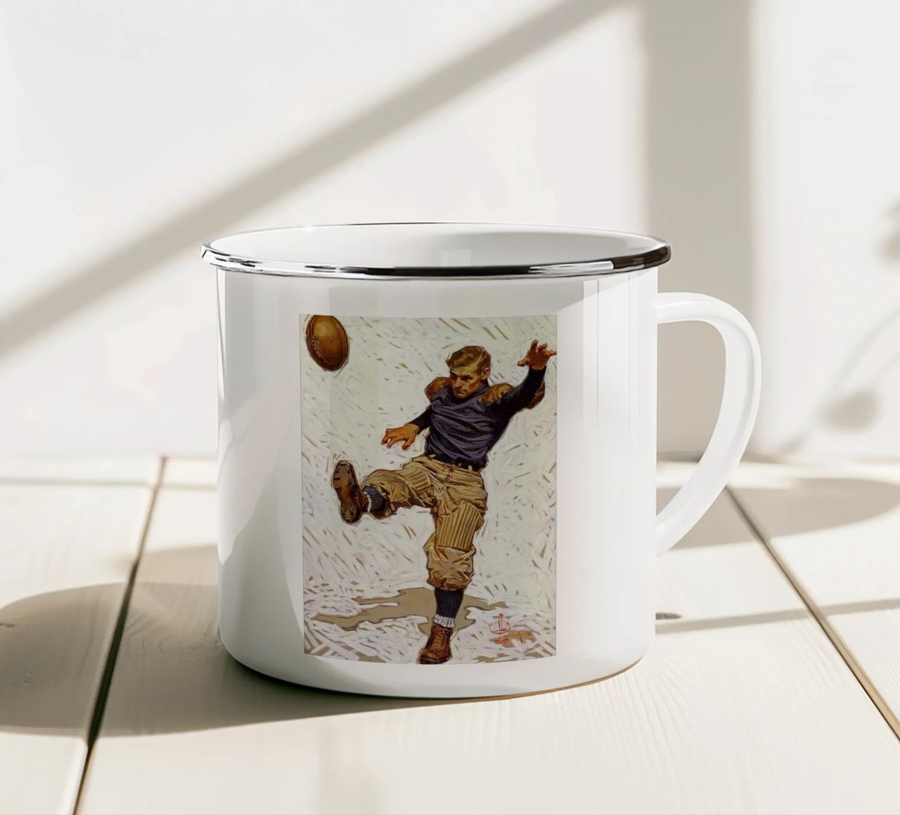 JCL 009 tazza in smalto da JC Leyendecker