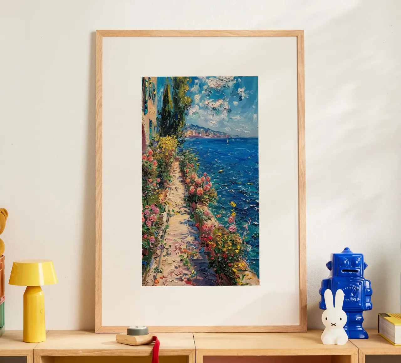 giardino fiorito sulla spiaggia poster da SMG Store