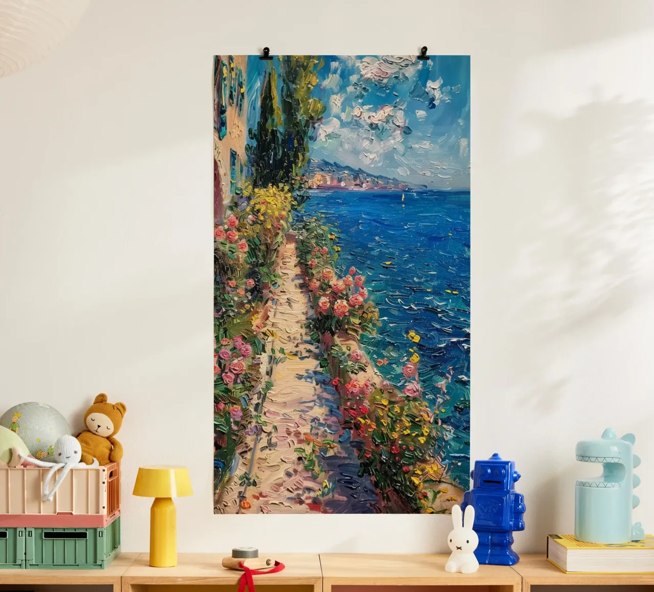 giardino fiorito sulla spiaggia poster da SMG Store