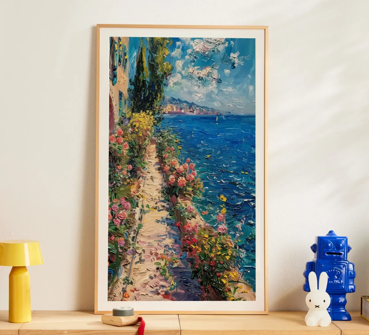 giardino fiorito sulla spiaggia poster da SMG Store