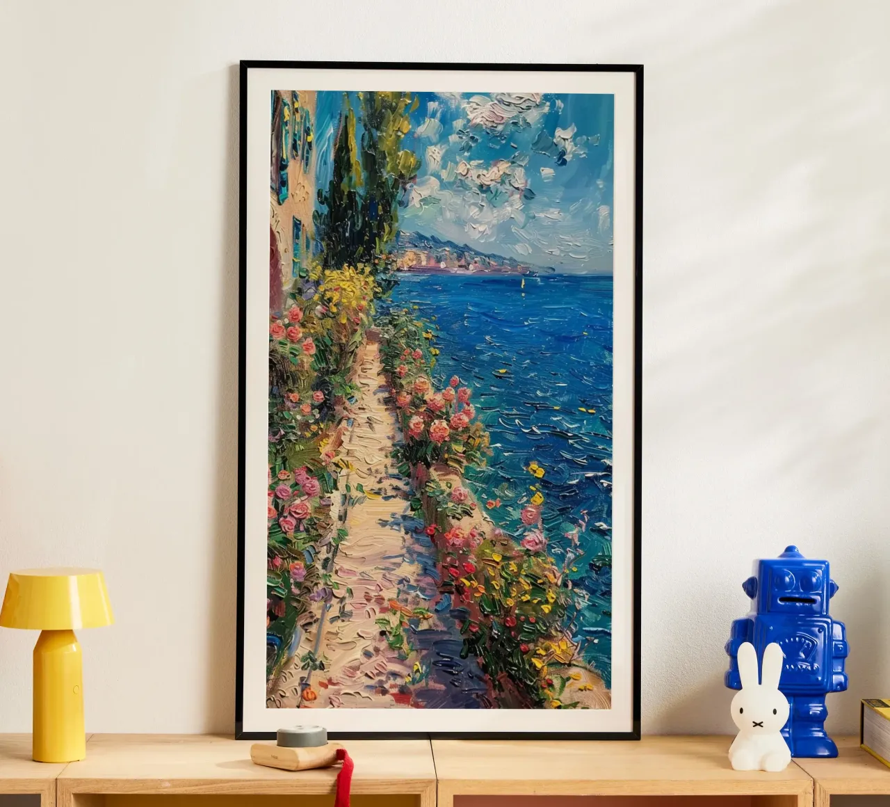 giardino fiorito sulla spiaggia poster da SMG Store