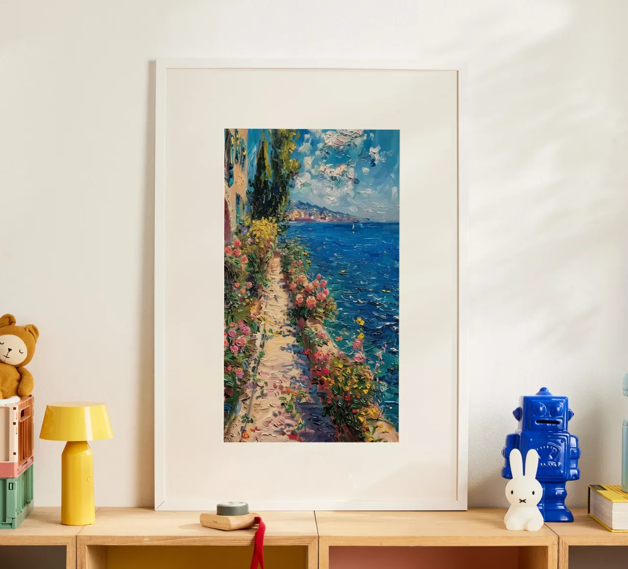 giardino fiorito sulla spiaggia poster da SMG Store