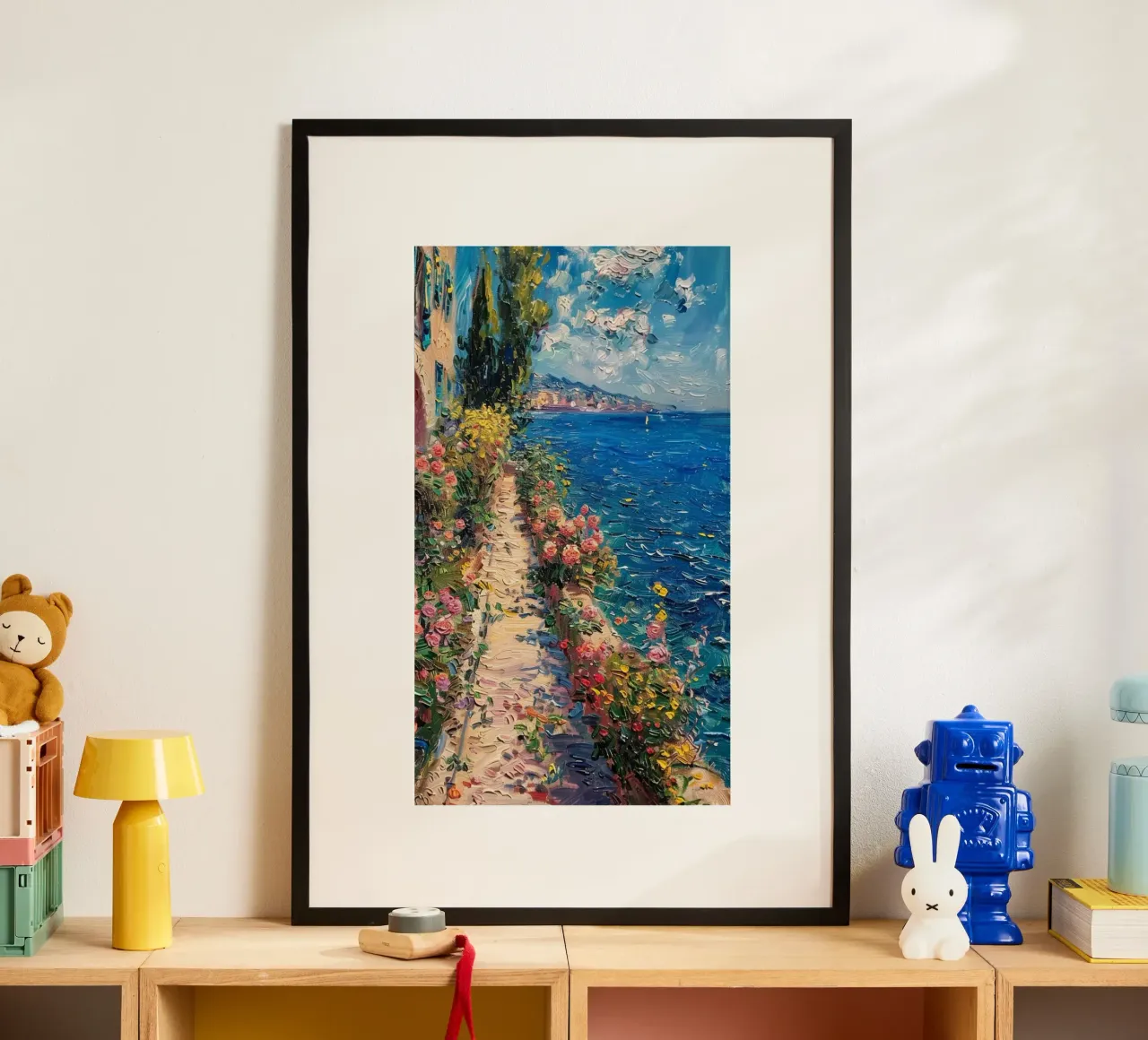 giardino fiorito sulla spiaggia poster da SMG Store