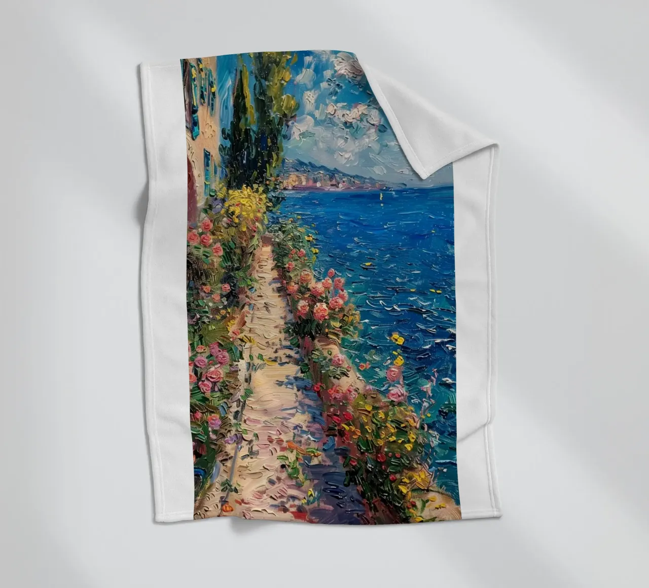 giardino fiorito sulla spiaggia coperta in pile da SMG Store
