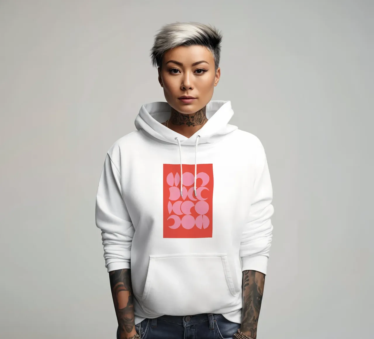 Retro Pattern Hoodie von Pure