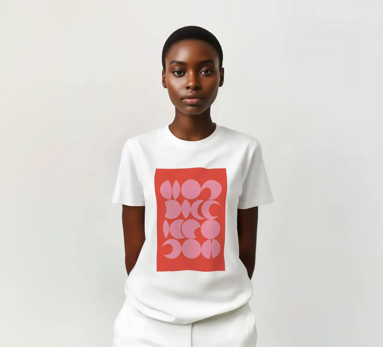 Retro Pattern T-Shirt von Pure