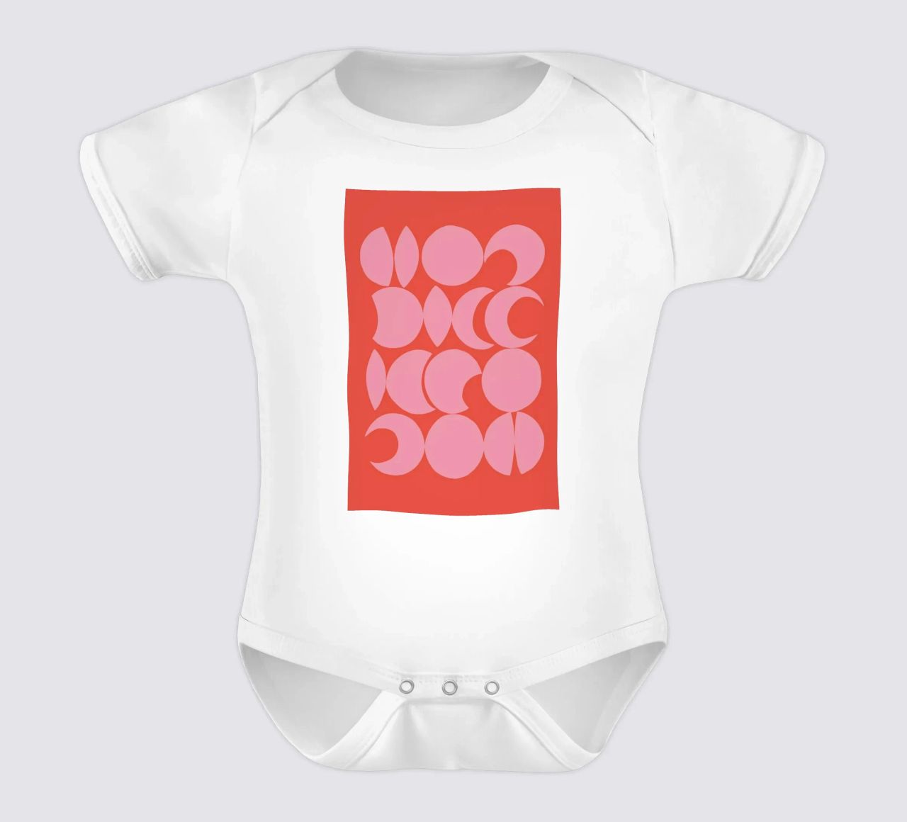 Retro Pattern body neonato maniche corte da Pure