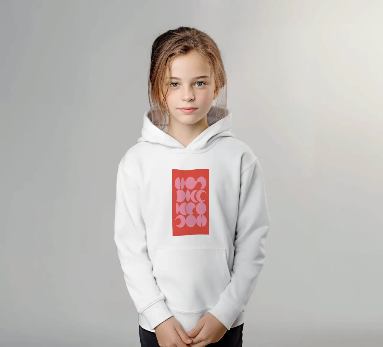 Retro Pattern felpa bambino con cappuccio da Pure