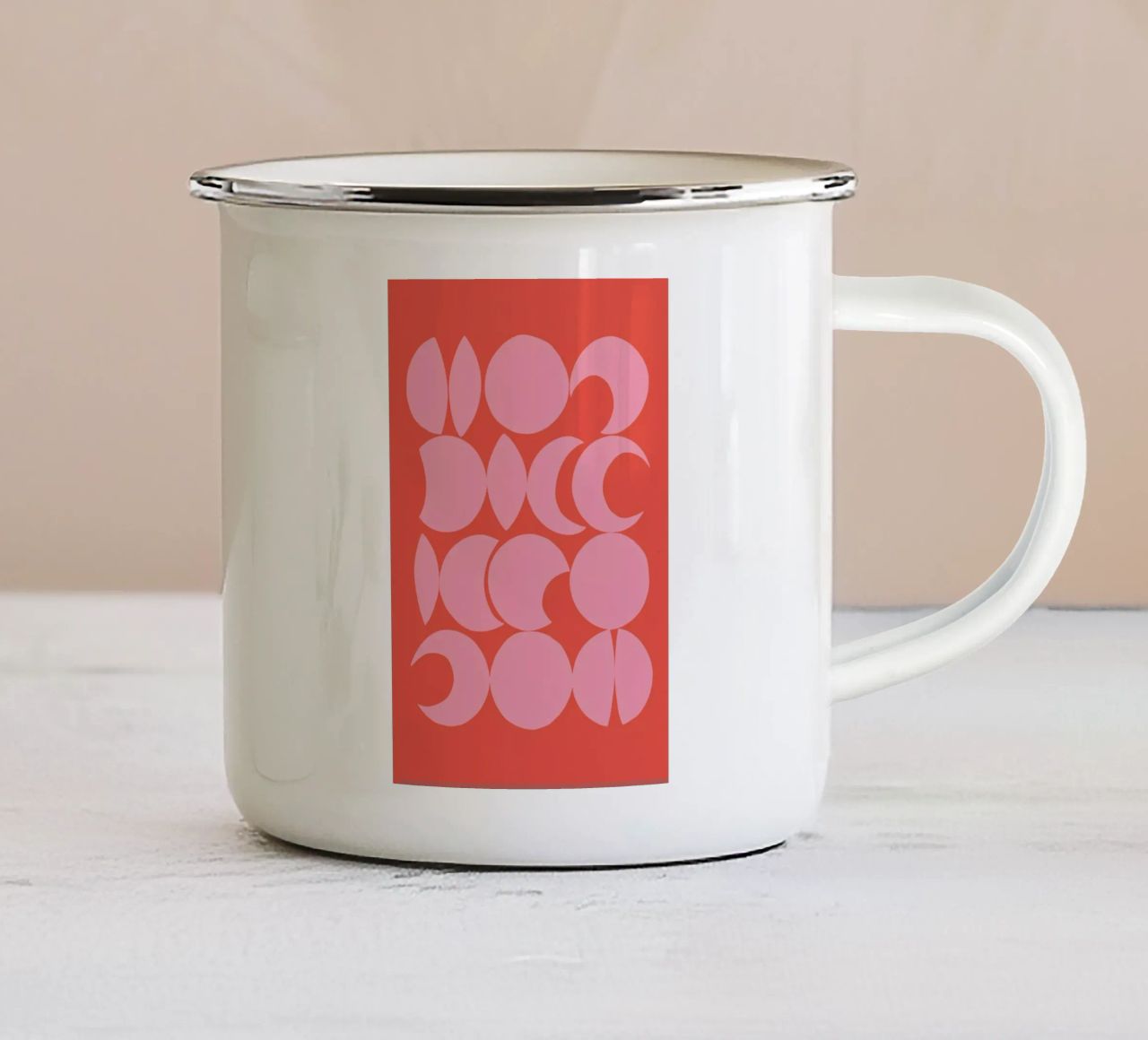 Retro Pattern tazza in smalto da Pure