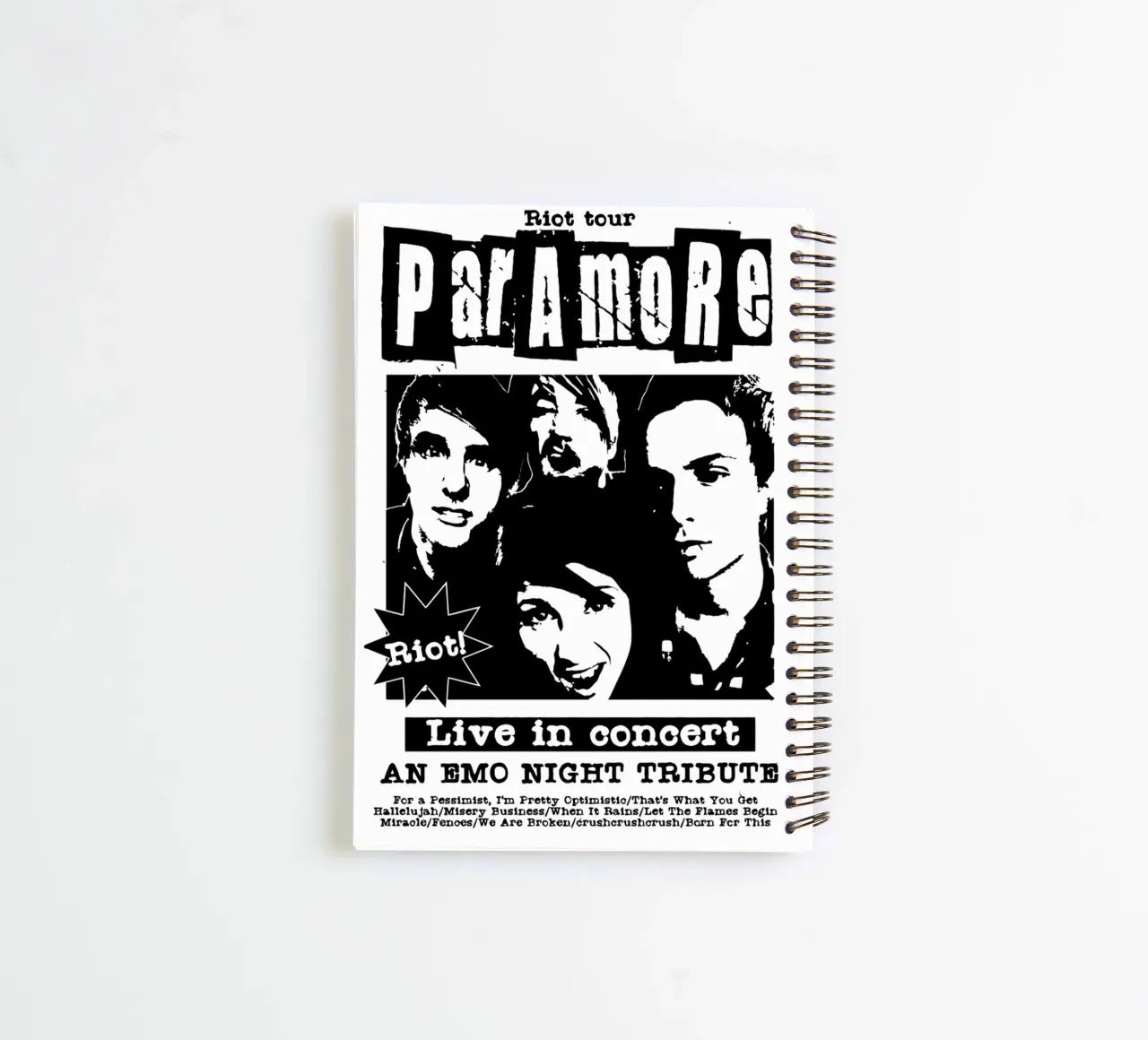 Paramore spiral notebook by Gladysrg