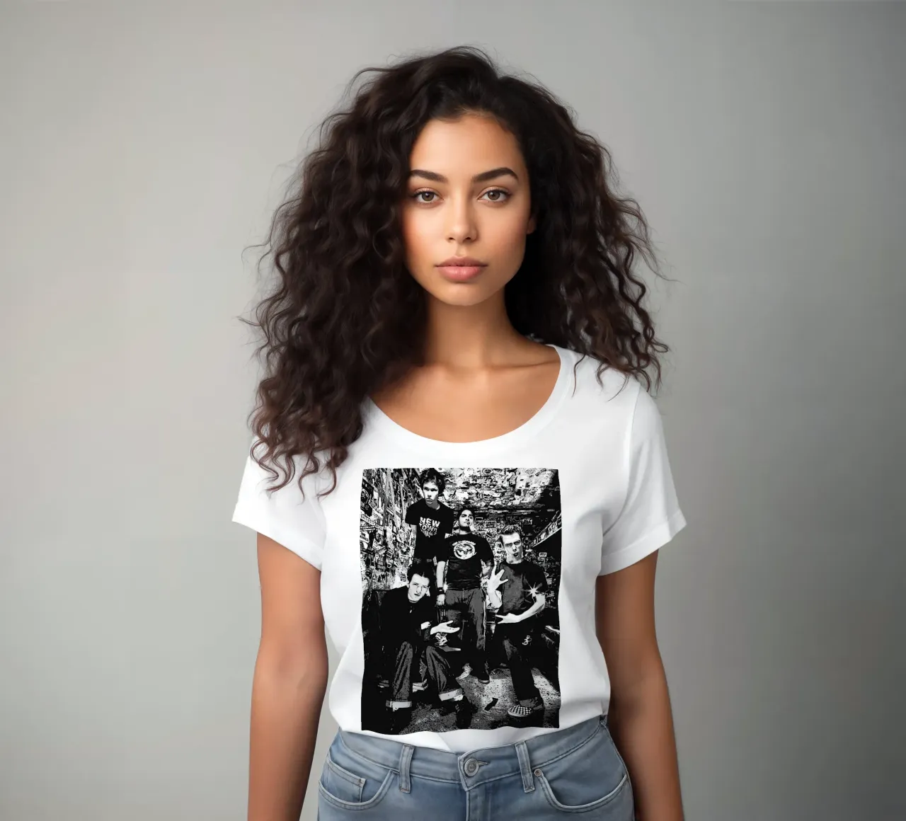 sum 41 band art women's fitted t-shirt by vanhesling