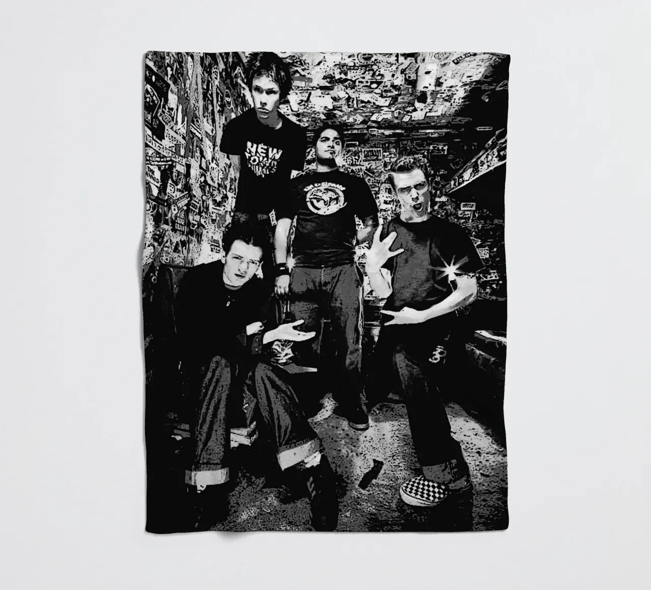 sum 41 band art coperta in pile da vanhesling