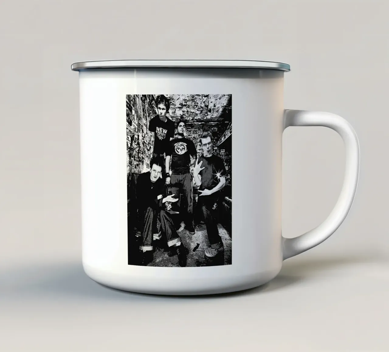 sum 41 band kunst emaille mok van vanhesling