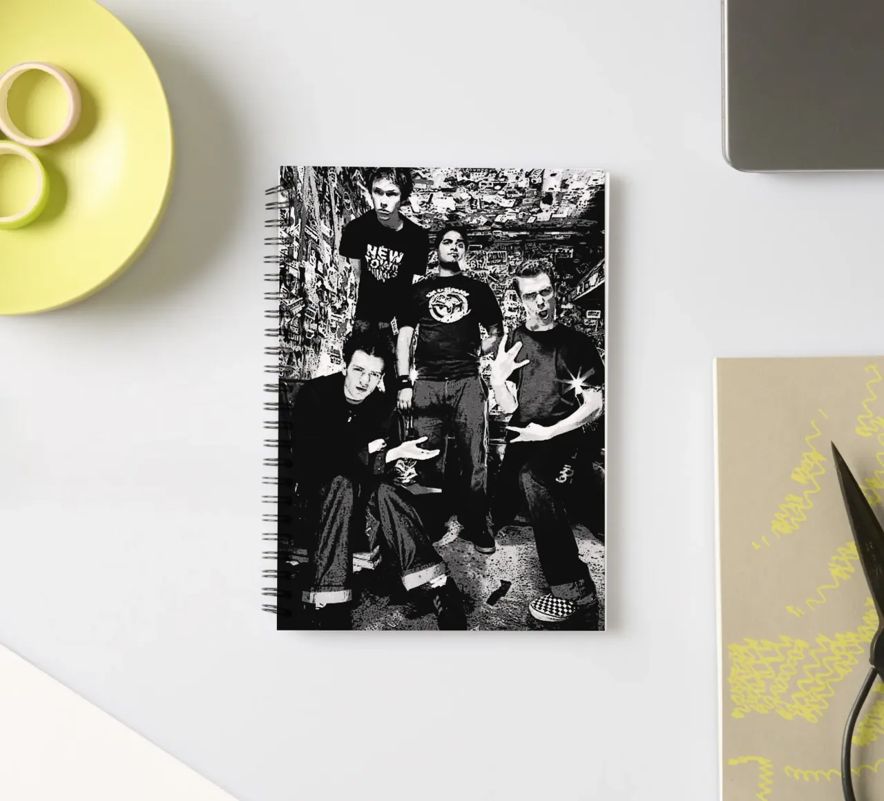 sum 41 band art spiral notebook by vanhesling