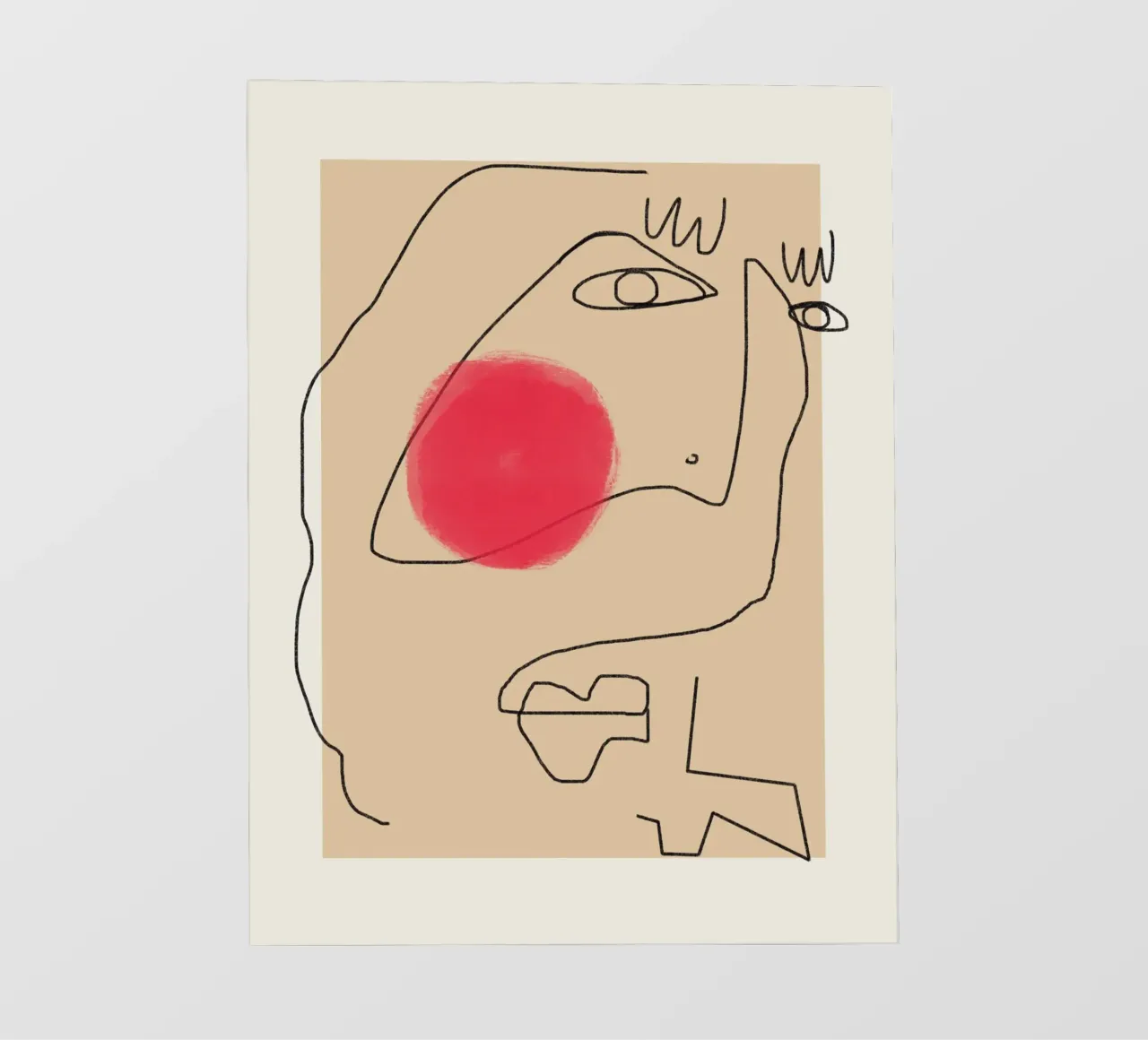 Espressione line art telo in pvc da Little Dean