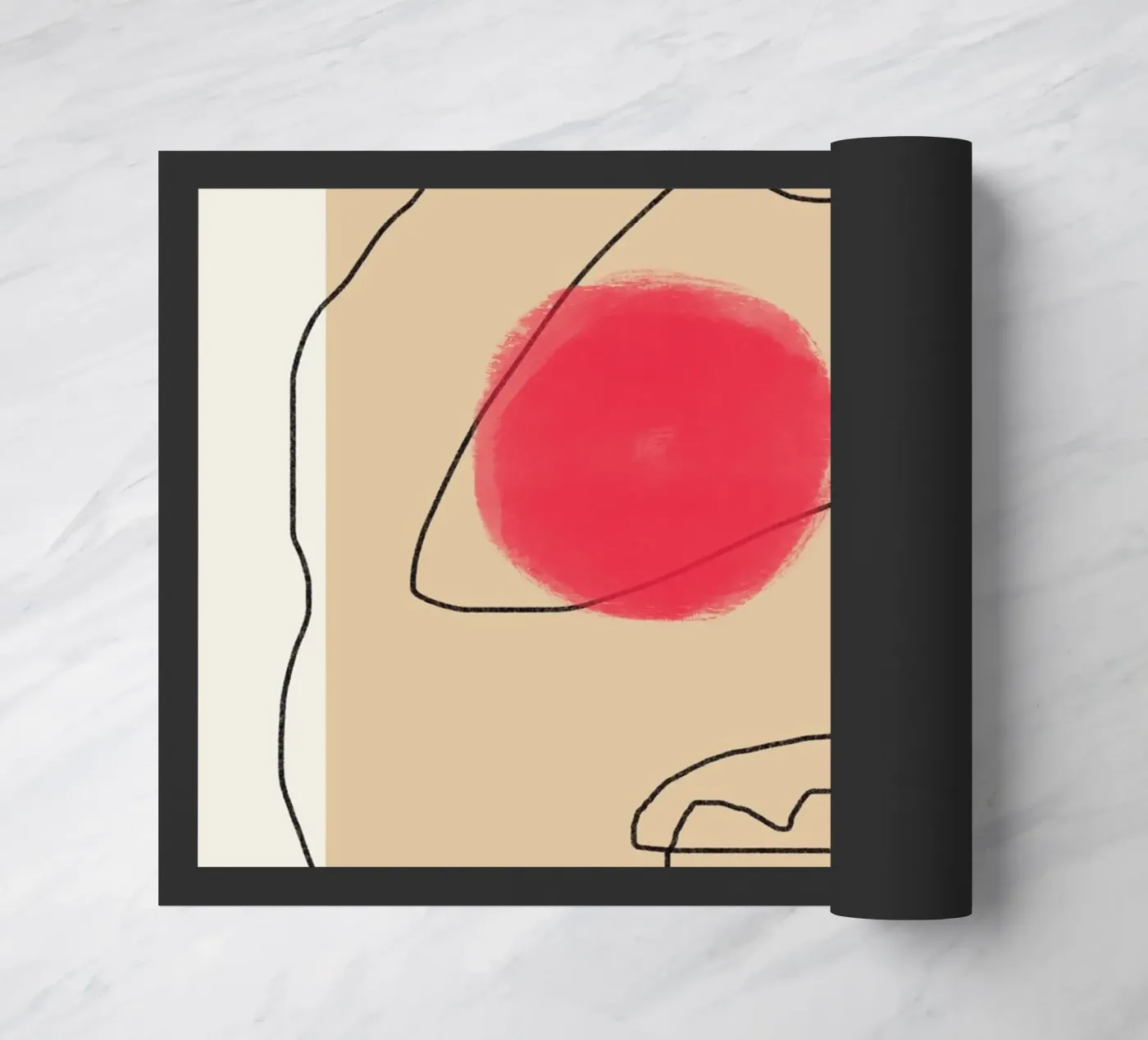 Espressione line art zerbino da Little Dean