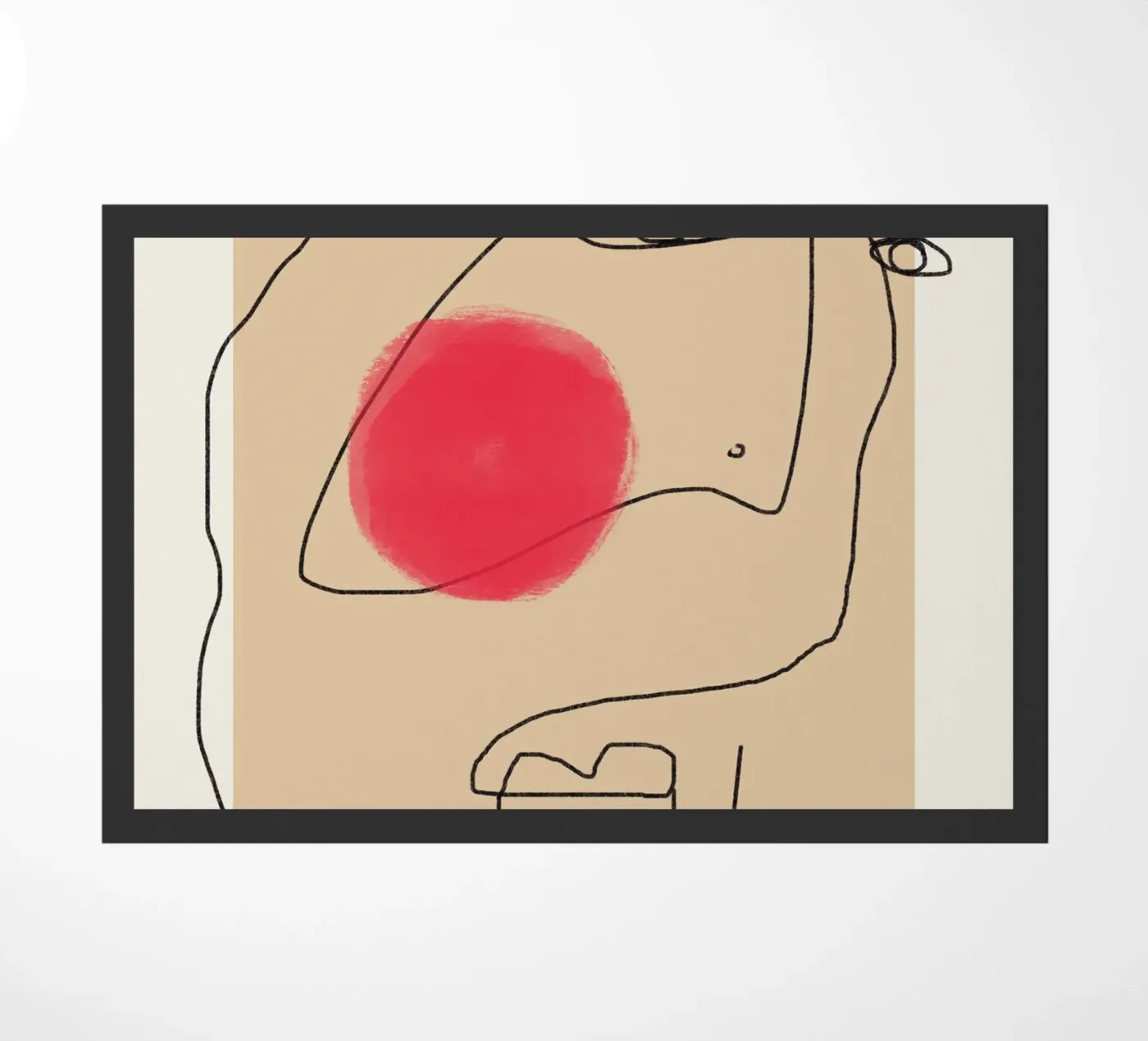 Espressione line art zerbino da Little Dean