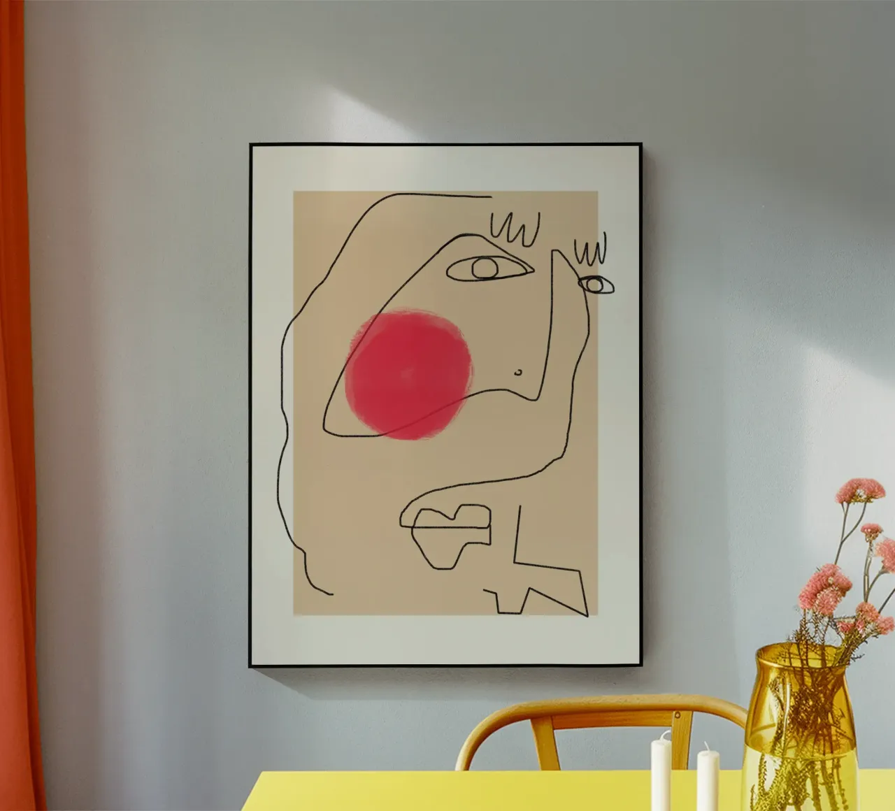 Espressione line art plexiglass da Little Dean