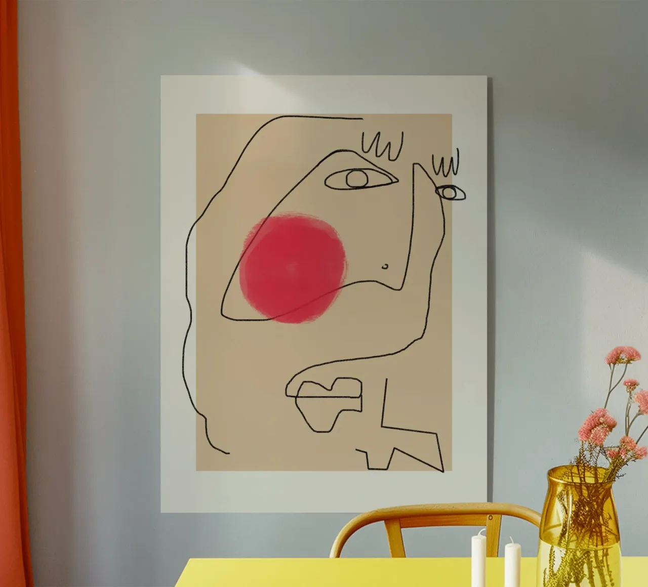 Espressione line art plexiglass da Little Dean