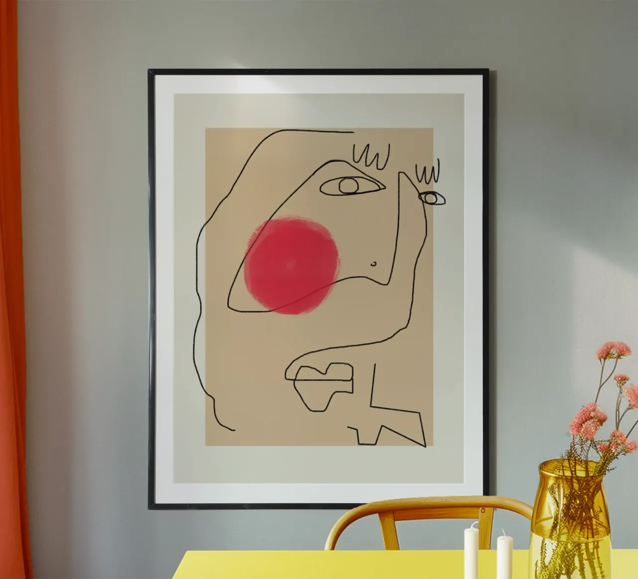 Espressione line art poster da Little Dean