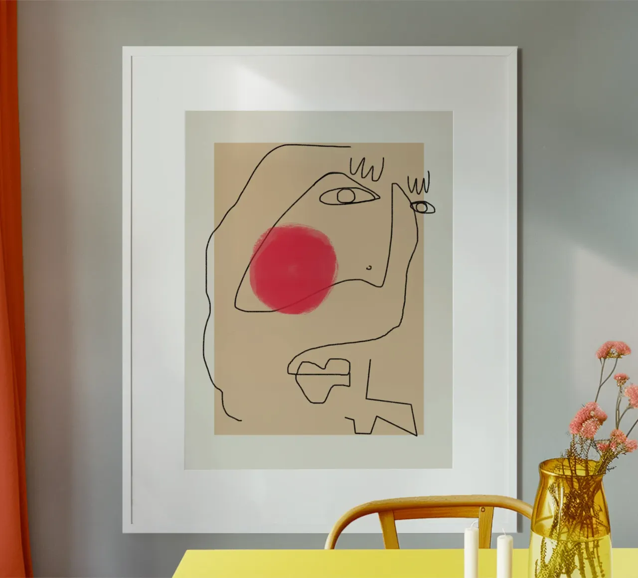 Espressione line art poster da Little Dean