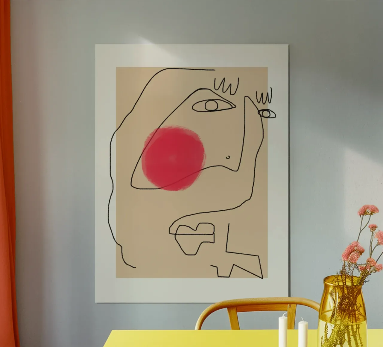 Espressione line art poster da Little Dean