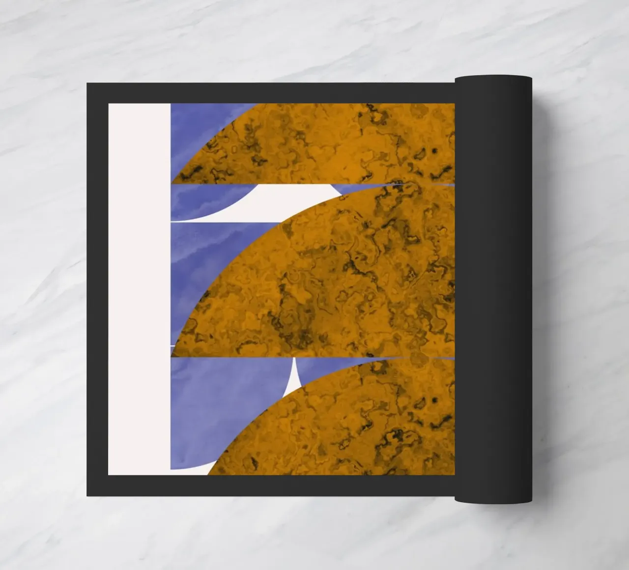 Bronze geometry doormat by Little Dean