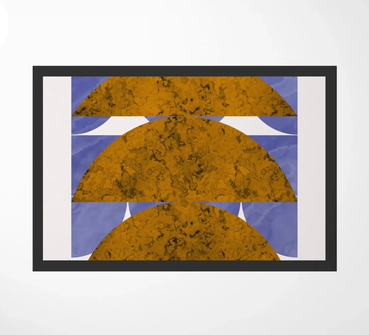 Bronze geometry doormat by Little Dean