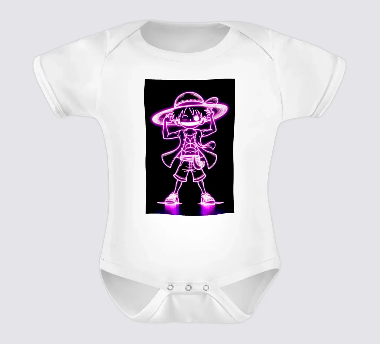 Monkey D. Luffy body neonato maniche corte da Agus Creative