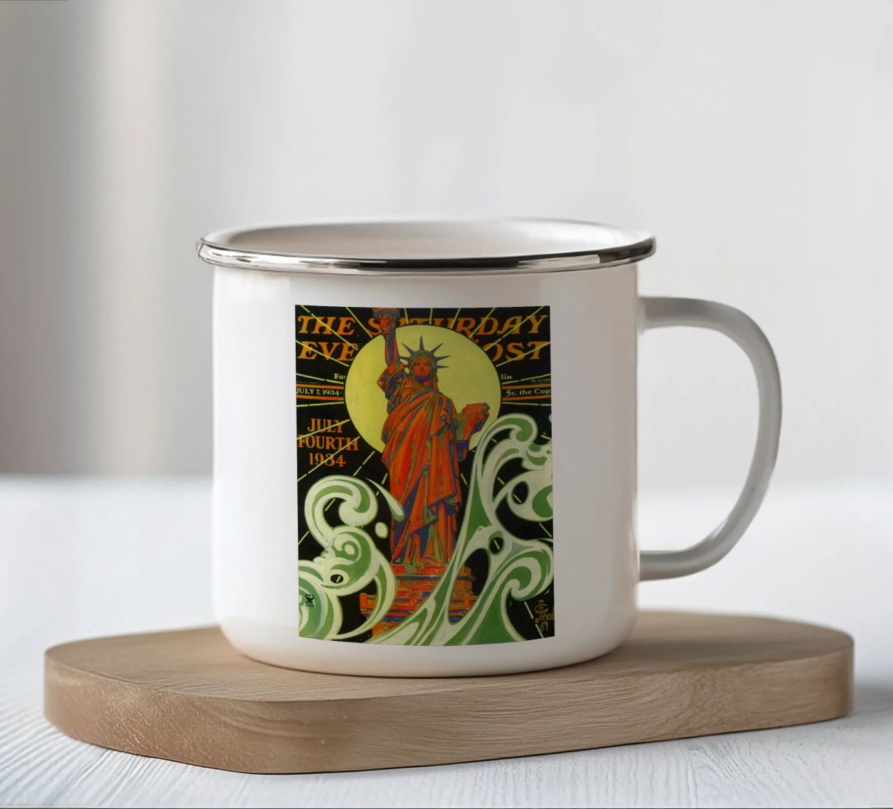 JCL 010 tazza in smalto da JC Leyendecker