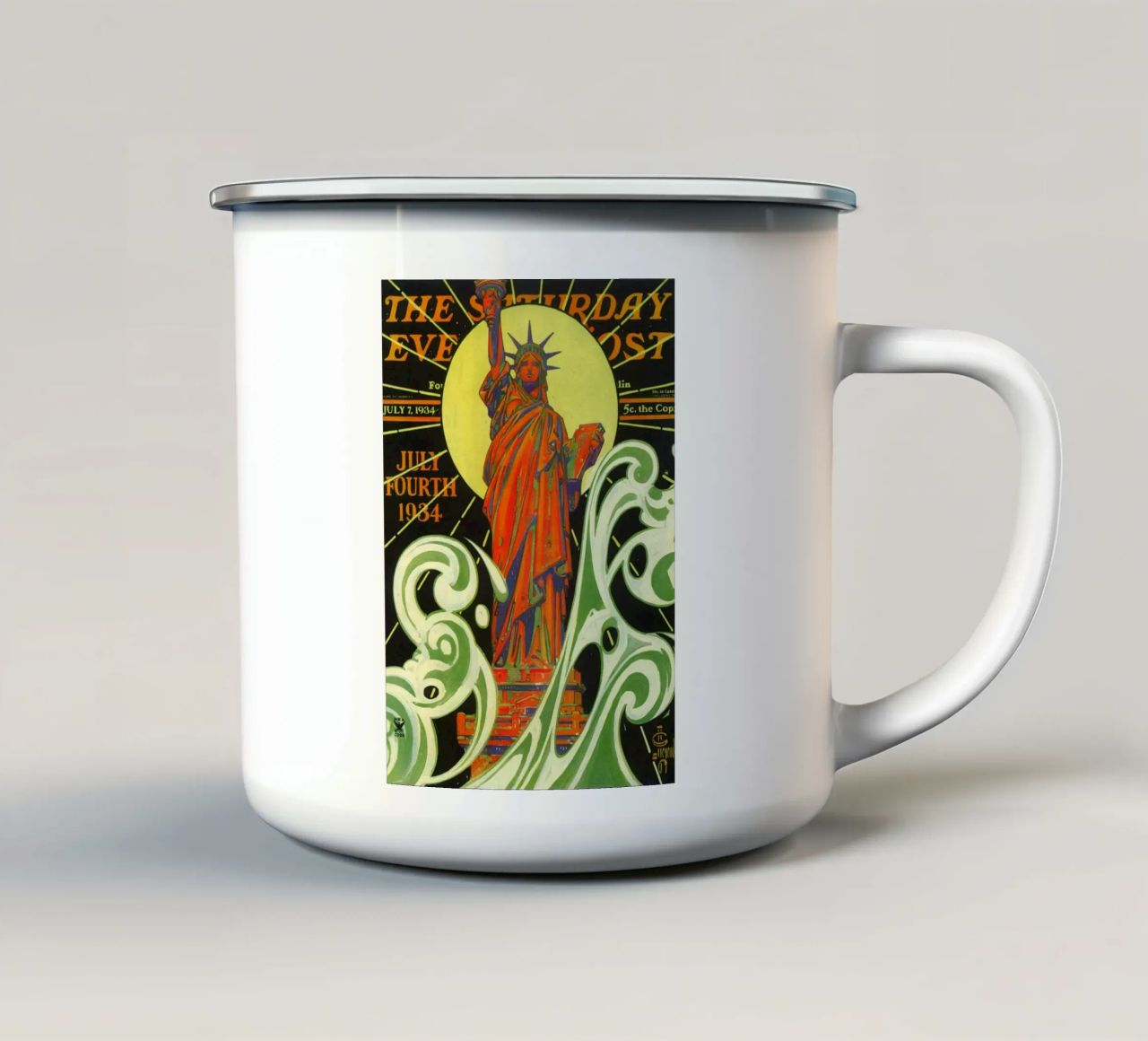 JCL 010 tazza in smalto da JC Leyendecker