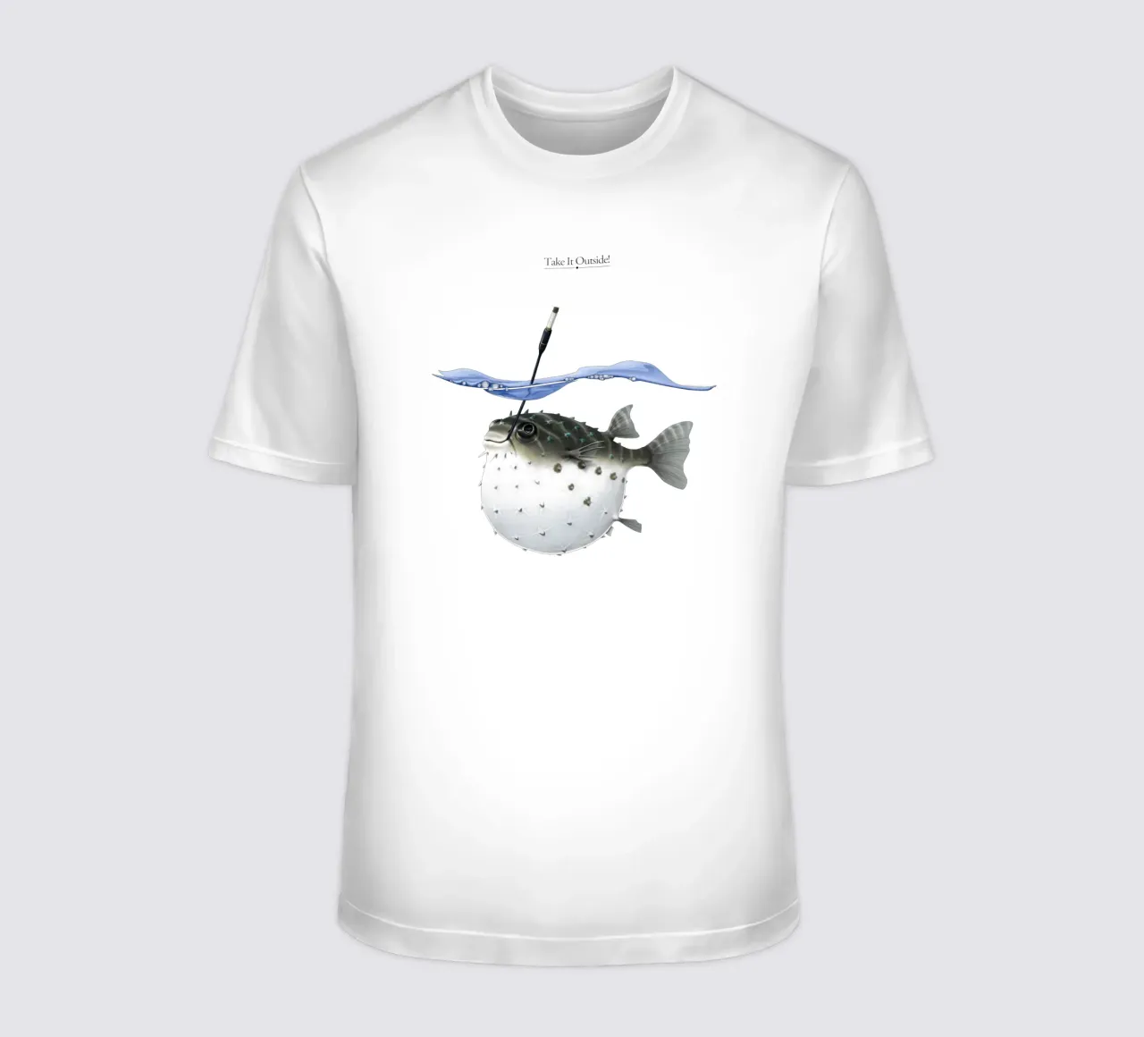 Take it Outside (Titled) t-shirt da Rob Art | Illustration