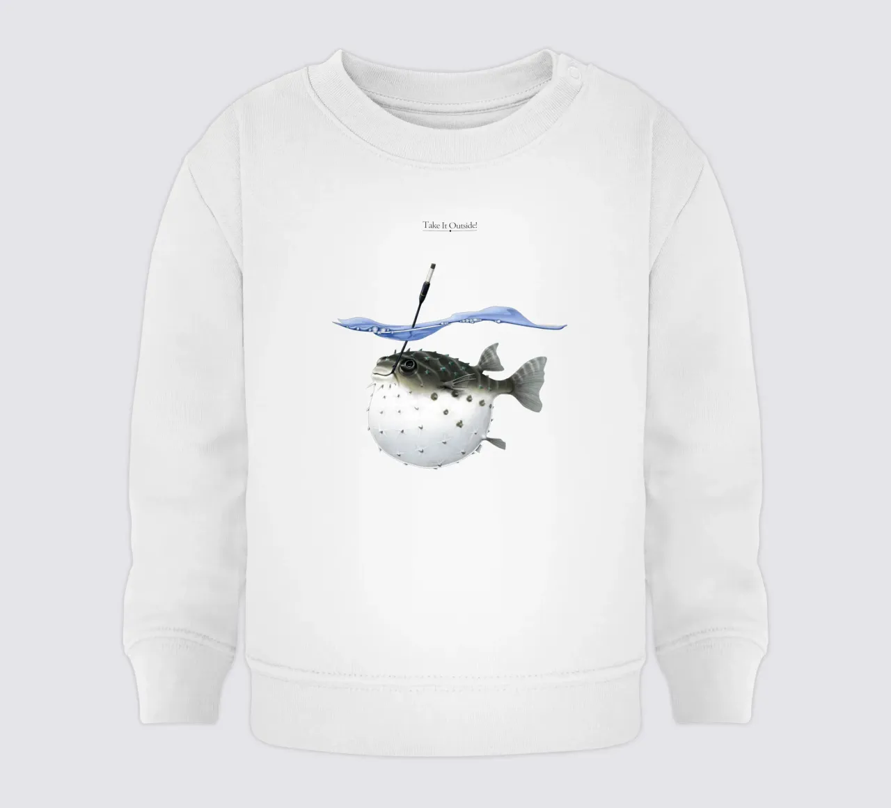 Take it Outside (Titled) felpa neonato da Rob Art | Illustration