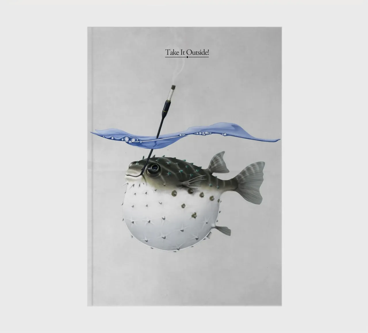 Take it Outside (Titled) notebook by Rob Art | Illustration