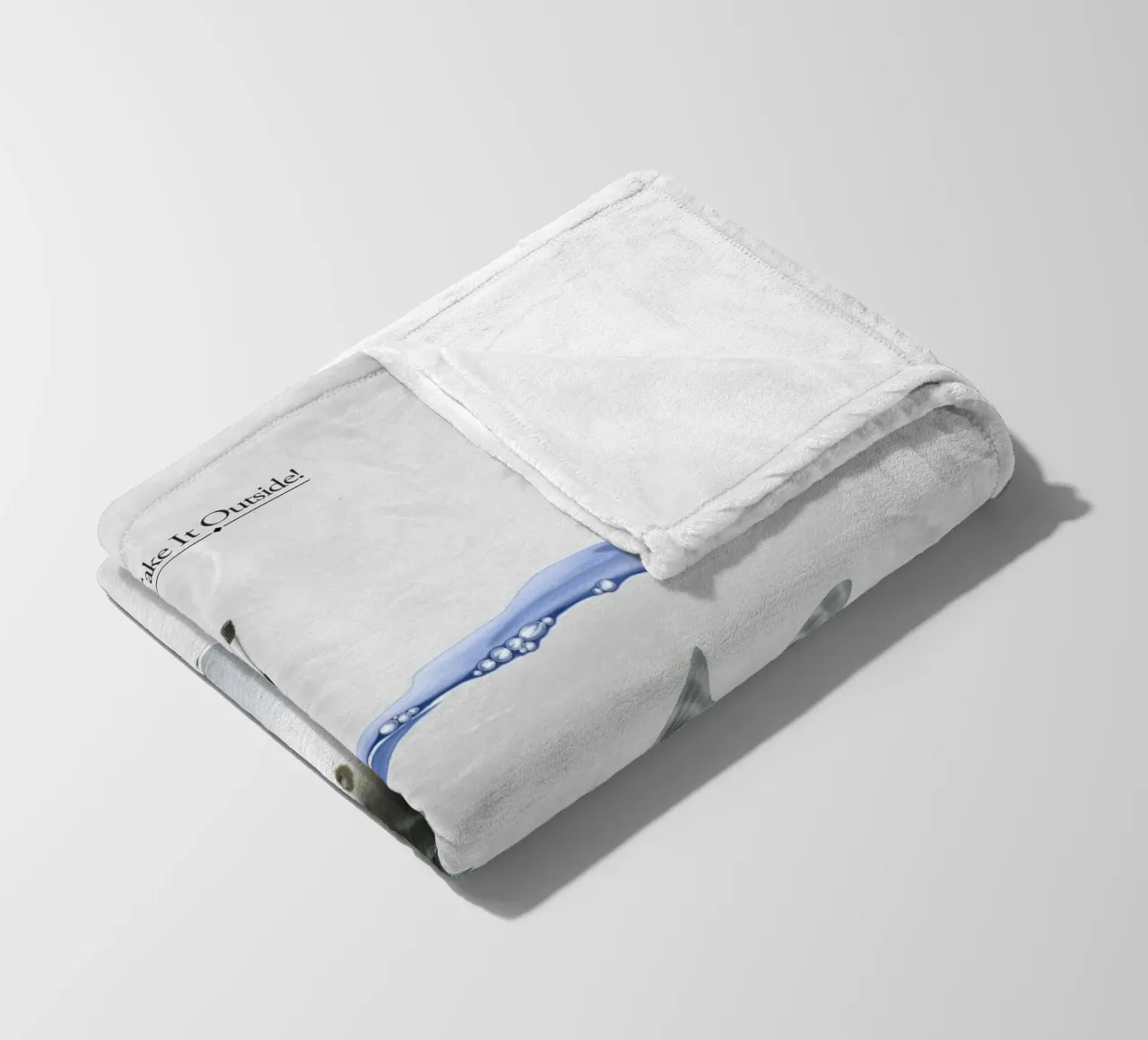 Take it Outside (Titled) coperta in pile da Rob Art | Illustration