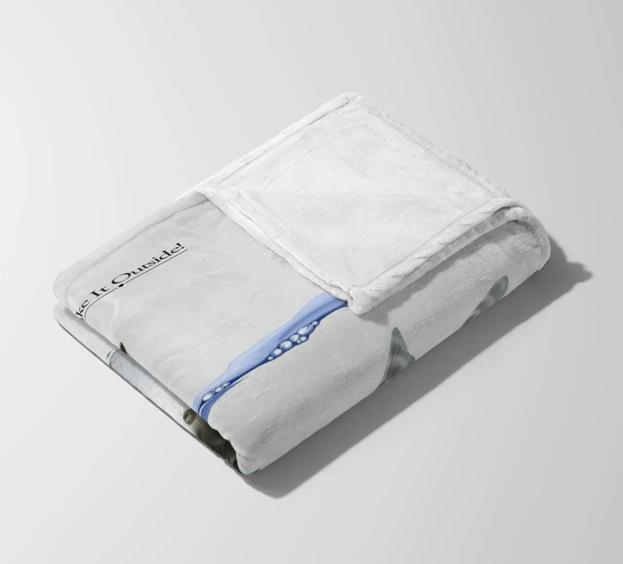 Take it Outside (Titled) coperta in pile da Rob Art | Illustration