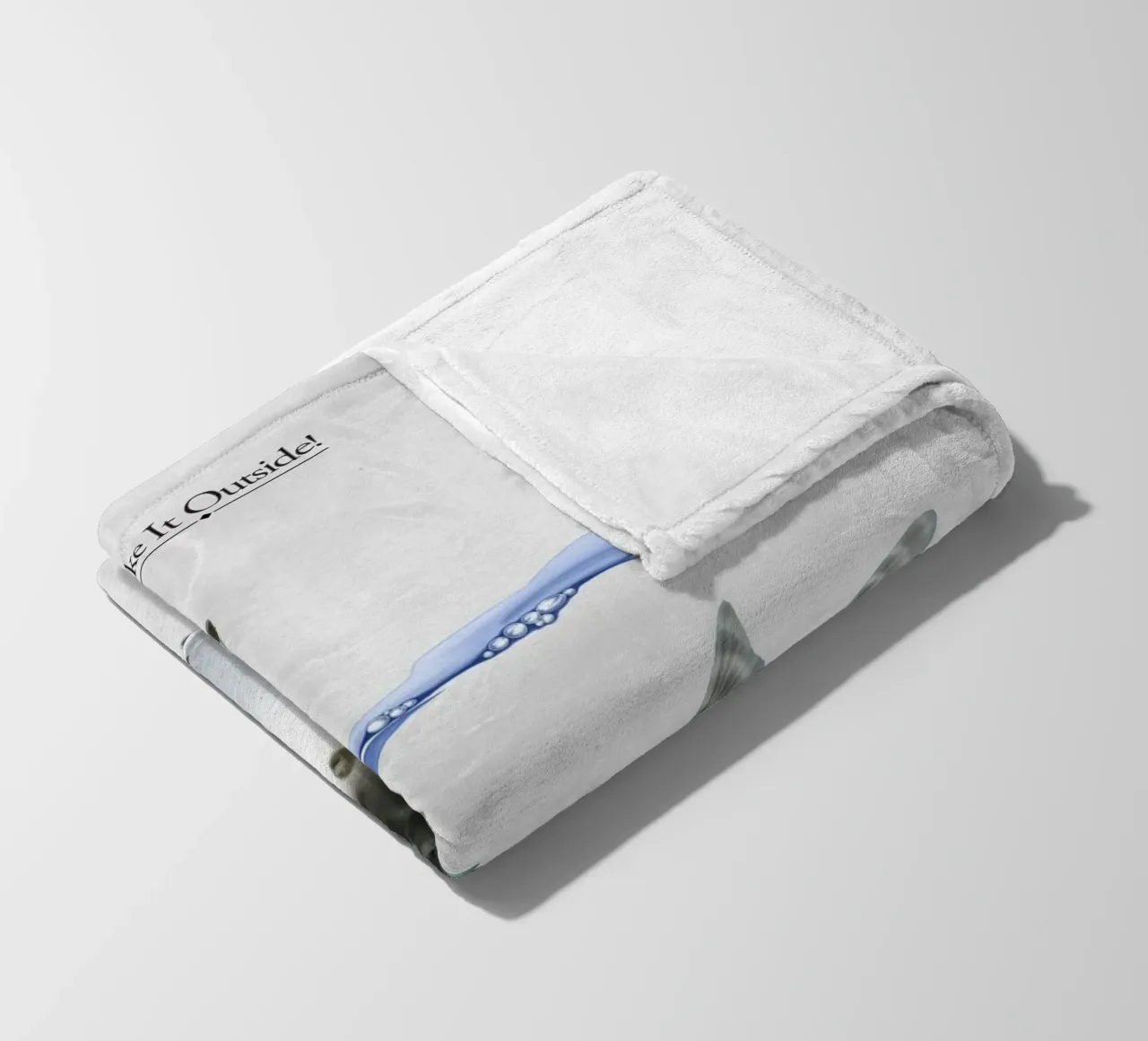 Take it Outside (Titled) coperta in pile da Rob Art | Illustration