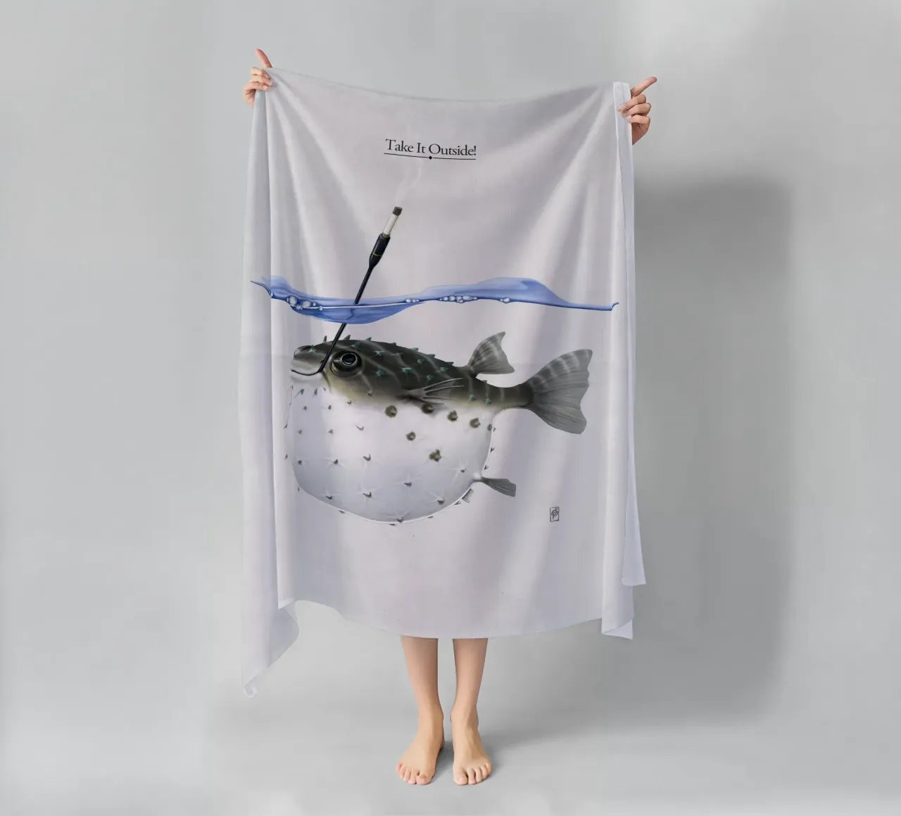 Take it Outside (Titled) telo mare da Rob Art | Illustration