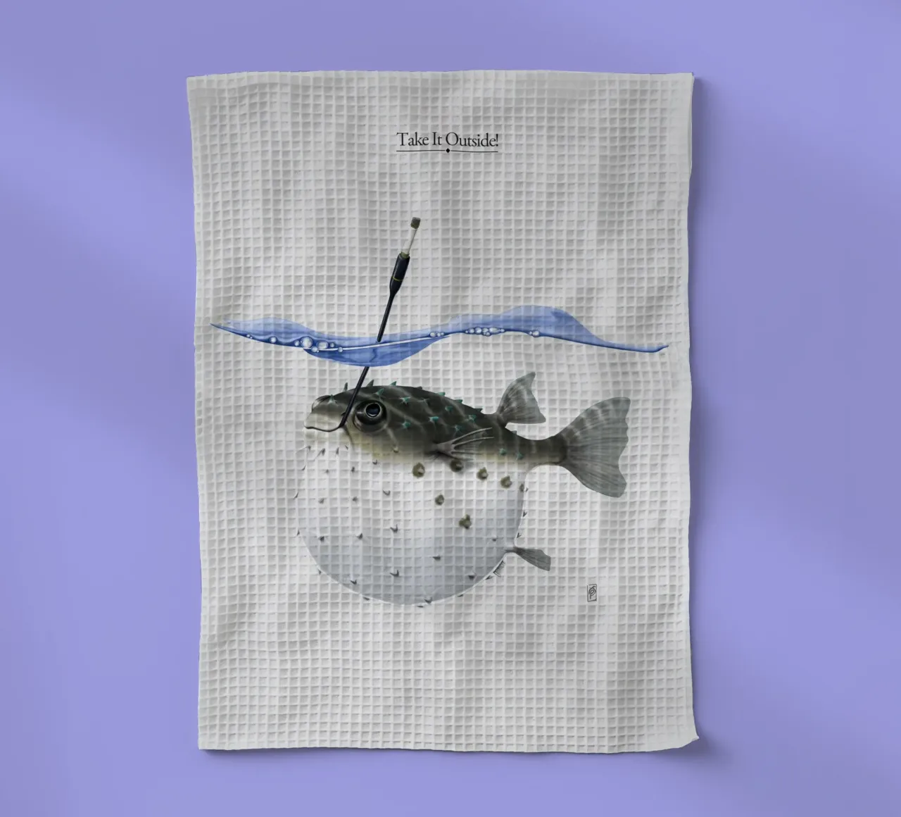 Take it Outside (Titled) canovaccio da cucina da Rob Art | Illustration
