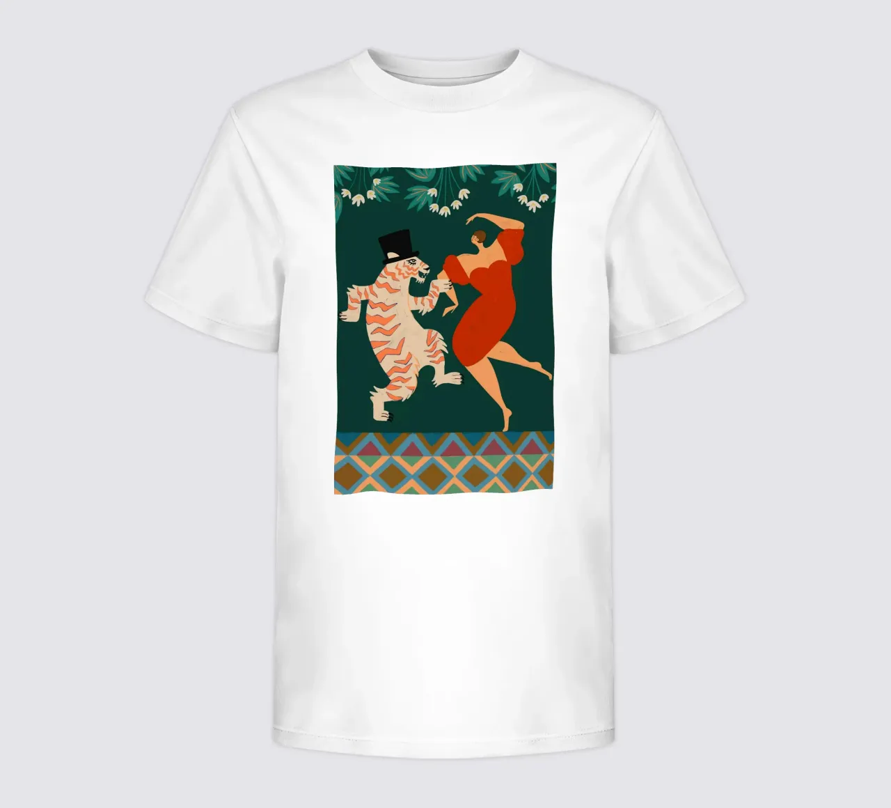 A Date With A Wild Cat t-shirt bambini da Arty Guava