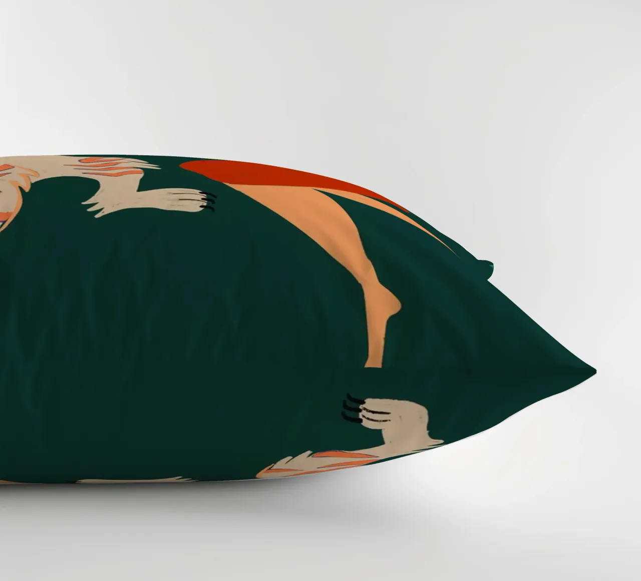 A Date With A Wild Cat decorative cushion by Arty Guava