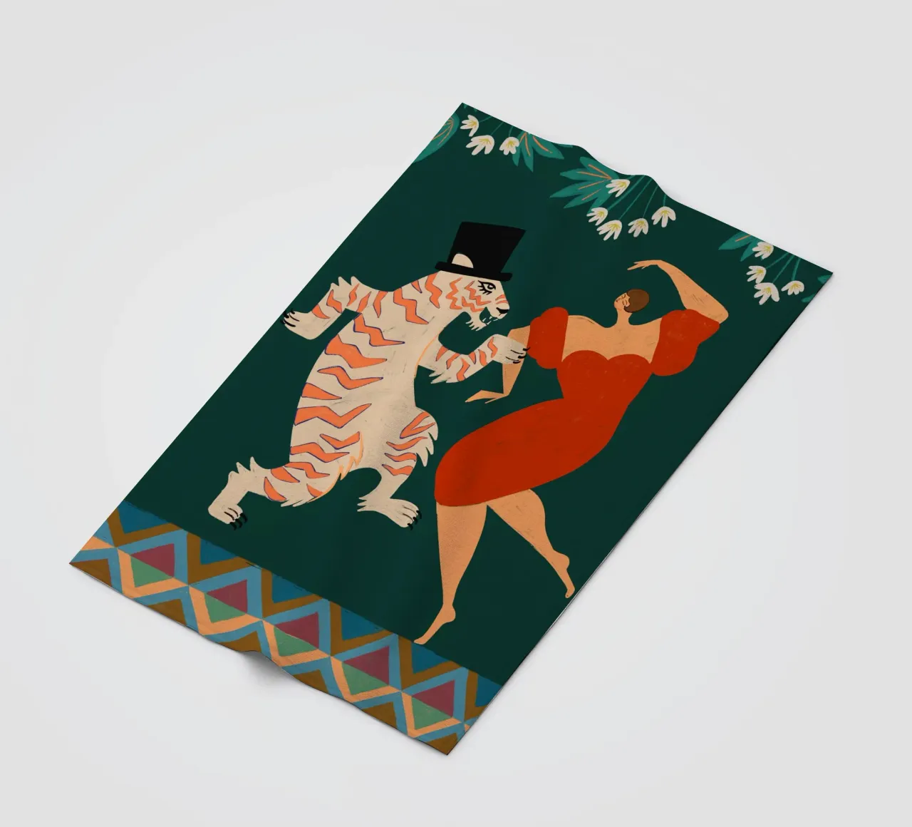 A Date With A Wild Cat coperta in pile da Arty Guava