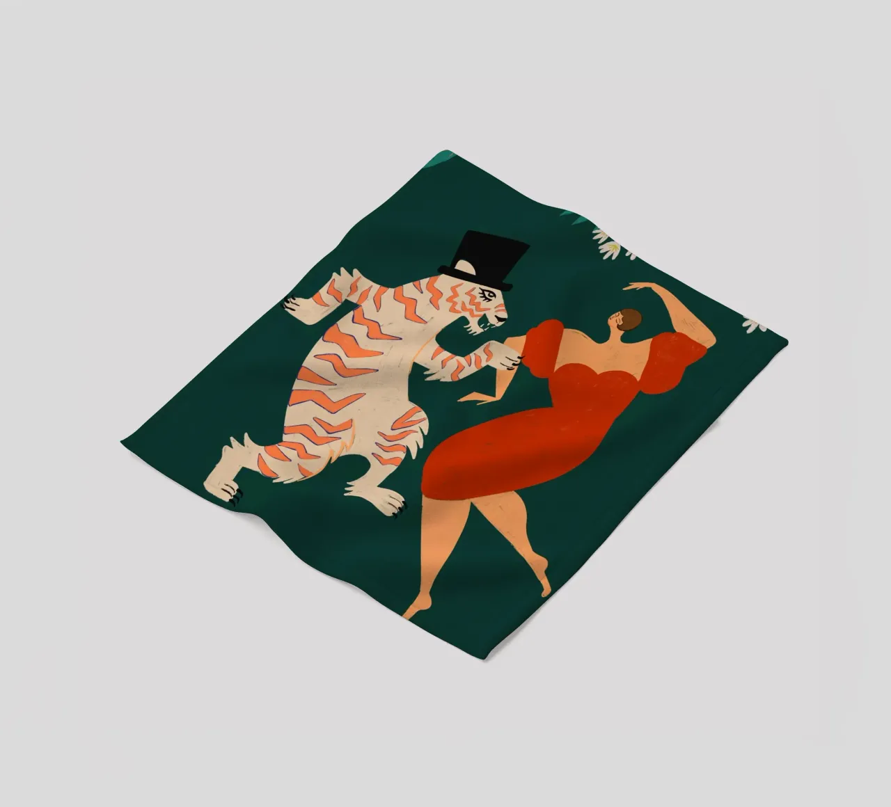 A Date With A Wild Cat coperta in pile da Arty Guava